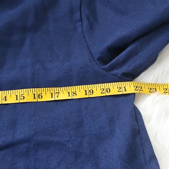 LuLaRoe Abigail Button Down Navy Blue Shacket - Picture 11 of 13